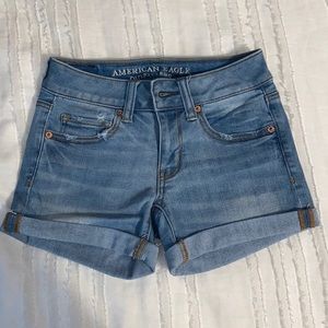American Eagle 00 jean midi shorts